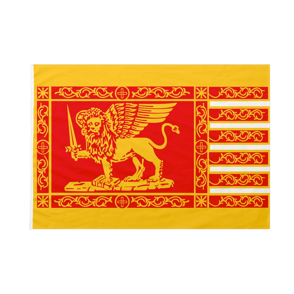 Bandiera Serenissima Repubblica di Venezia versione di guerra 70x105 cm da  bastone